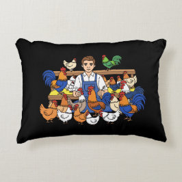Almofada Decorativa Ilustração de Agricultura Arte