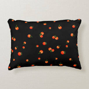 Almofada Decorativa Ilustração de tomate de cereja. Sem costura de Aqu