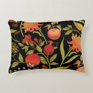Almofada Decorativa Ilustração Vintage de Aves Exóticas Flores