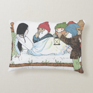 Almofada Decorativa Imagem Branca de Neve da Linda Vintage travesseiro