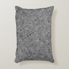 Almofada Decorativa Imagem da cinza dividida em retângulos, fio brilha