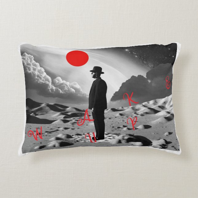 Almofada Decorativa IMAGEM PRETA E BRANCA 🤍 ANTES DA MANHÃTravesseiro (Frente)