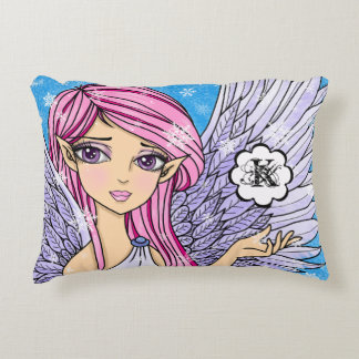 Almofada Decorativa Impressão da arte de Personalizabel do anjo da