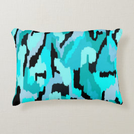 Almofada Decorativa Impressão de Abstrato preto e branco