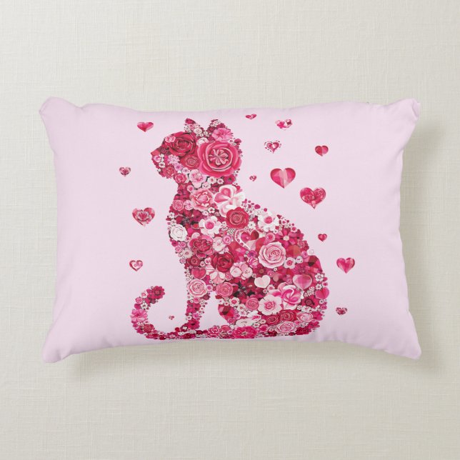 Almofada Decorativa Impressão de Canvas de  de Silhouette ArtFaux de C (Frente)