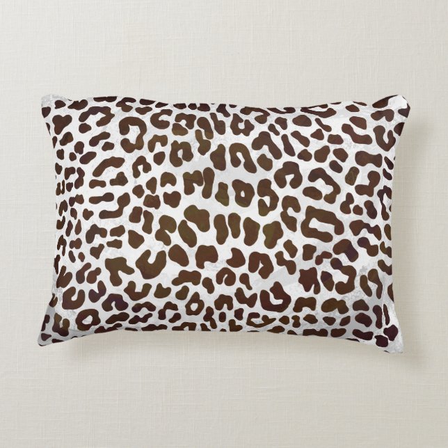 Almofada Decorativa Impressão de Chocolate Leopardo (Verso)