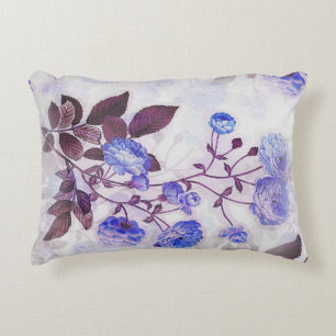 Almofada Decorativa Impressão de Flor Roxo bonito