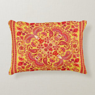 Almofada Decorativa impressão de ornamento de vintage paisley bandana