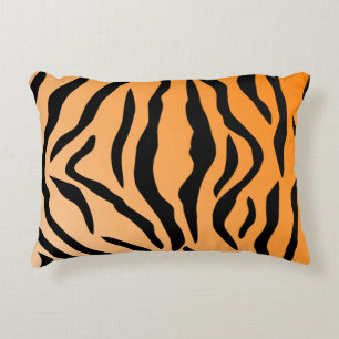Almofada Decorativa Impressão do tigre do falso