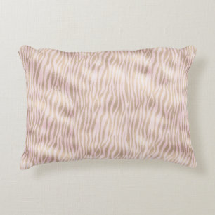 Almofada Decorativa Impressão em Zebra Dourada