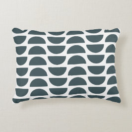 Almofada Decorativa Impressão Geométrico Azul Contemporâneo