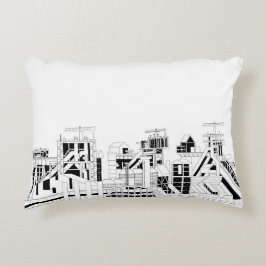 Almofada Decorativa Industrial Skyline Accent Pillow