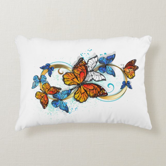 Almofada Decorativa Infinity of Monarch Butterflies (Frente)