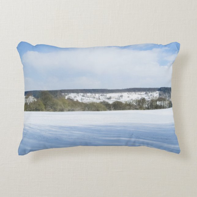 Almofada Decorativa Inglês Countryside no inverno - Personalizado (Frente)