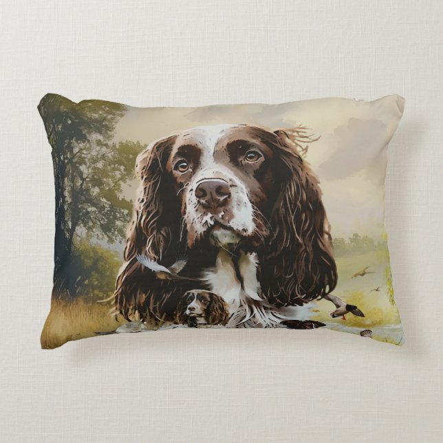 Almofada Decorativa Inglês Springer Spaniel (Frente)