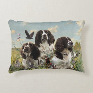 Almofada Decorativa Inglês Springer Spaniels, Arte