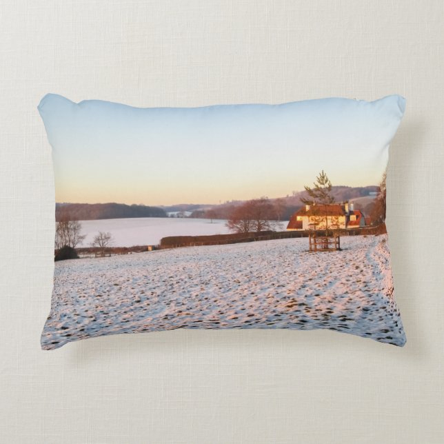 Almofada Decorativa Inglês Winter Sunset - Personalizado (Frente)
