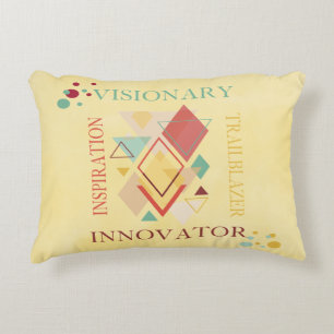 Almofada Decorativa Inspiração Inovadora de Trailblazer visionário