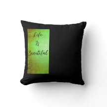 Almofada Decorativa Inspiradora Verde e Preta