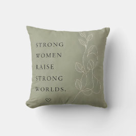Almofada Decorativa Inspiradora Verde Sage Moderna