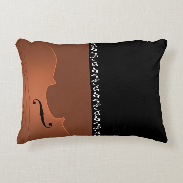 Almofada Decorativa Instrumento Musical Violino (Frente)