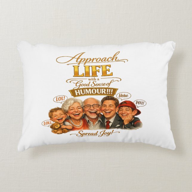 Almofada Decorativa Irradiar alegria (Frente)