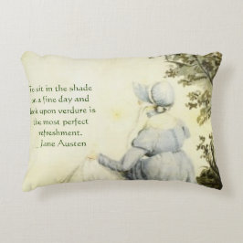 Almofada Decorativa Jane Austen's Portrait +quote