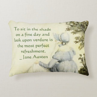 Almofada Decorativa Jane Austen's Portrait +quote