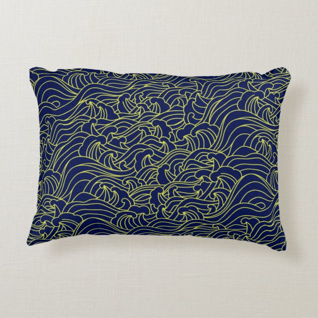 Almofada Decorativa Japanese Art Pattern Pillow (Verso)
