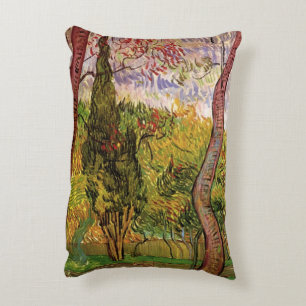Almofada Decorativa Jardim do Hospital Saint-Paul por Vincent van Gogh