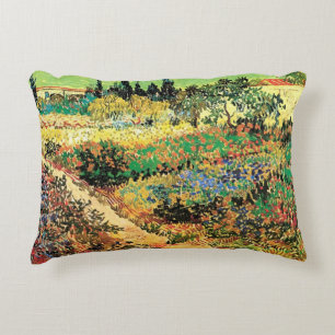 Almofada Decorativa Jardim Florido com Caminho por Vincent van Gogh