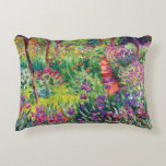 Almofada Decorativa Jardim Íris por Claude Monet<br><div class="desc">O Jardim Íris de Claude Monet.
Visite minha loja para obter um design mais interessante e mais opções de cores => zazzle.com/colorfulworld*</div>