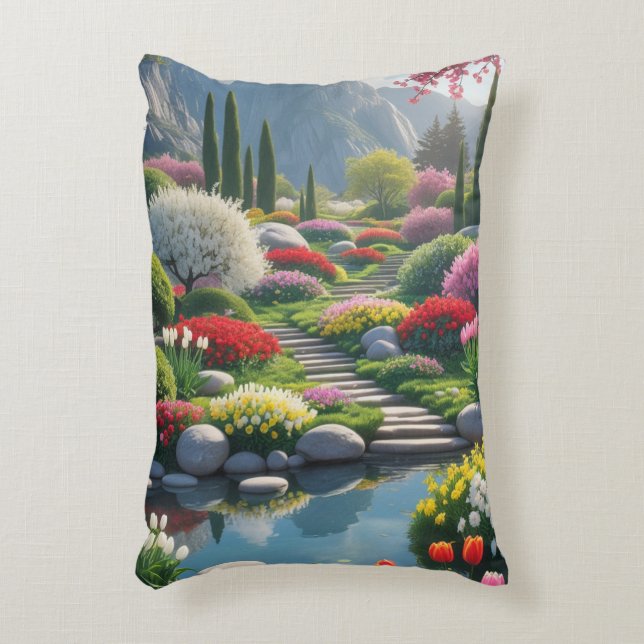 Almofada Decorativa jardim serene (Frente(Vertical))