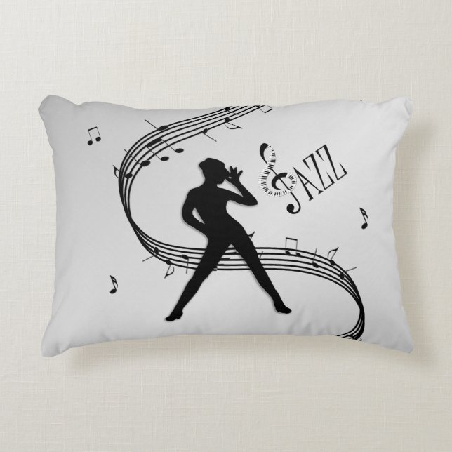 Almofada Decorativa Jazz Dance Silver (Frente)