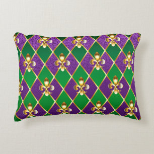 Almofada Decorativa Jewelry Background Mardi Gras