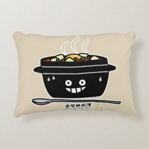 Almofada Decorativa Jjigae macios picantes coreanos de Sundubu da sopa