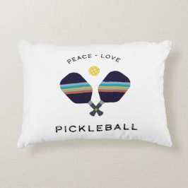 Almofada Decorativa Jogador de Pickleball Oferece Amor pela Paz e Pick