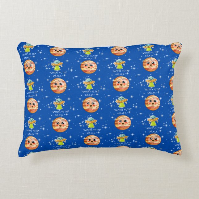 ALMOFADA DECORATIVA JOGADORES DA GALÁXIA (Frente)
