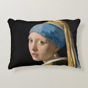 Almofada Decorativa Johannes Vermeer - Rapariga com um Ouriço de Pér