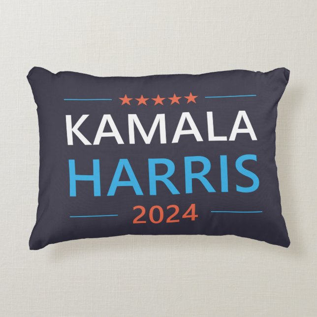 Almofada Decorativa Kamala Harris 2024 para Presidente (Frente)