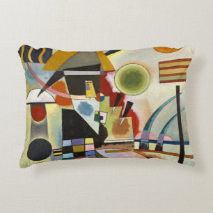 Almofada Decorativa Kandinsky Abstrato Trabalho de arte