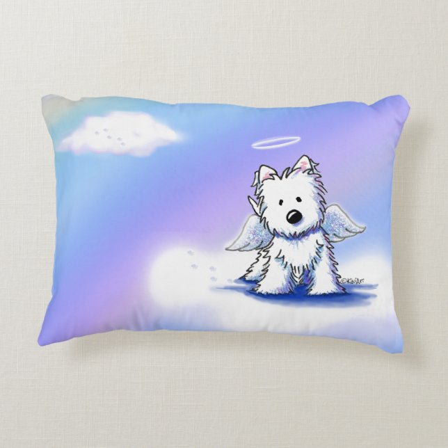 Almofada Decorativa KiniArt Angel Westie (Verso)