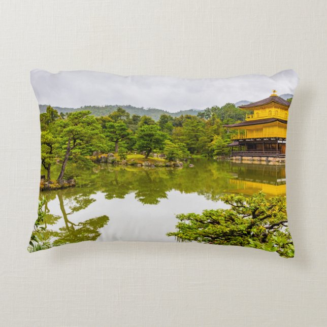 Almofada Decorativa Kinkaku-ji Ou Pavilhão E Pond Do Ouro, Quioto (Verso)