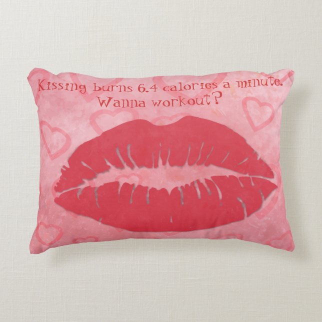 Almofada Decorativa Kiss and Workout (Frente)