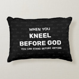 Almofada Decorativa KNEEL ANTES DA DEUS Prayer