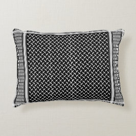 Almofada Decorativa Kufiya Palestiniano | Keffiyeh Tapeçaria