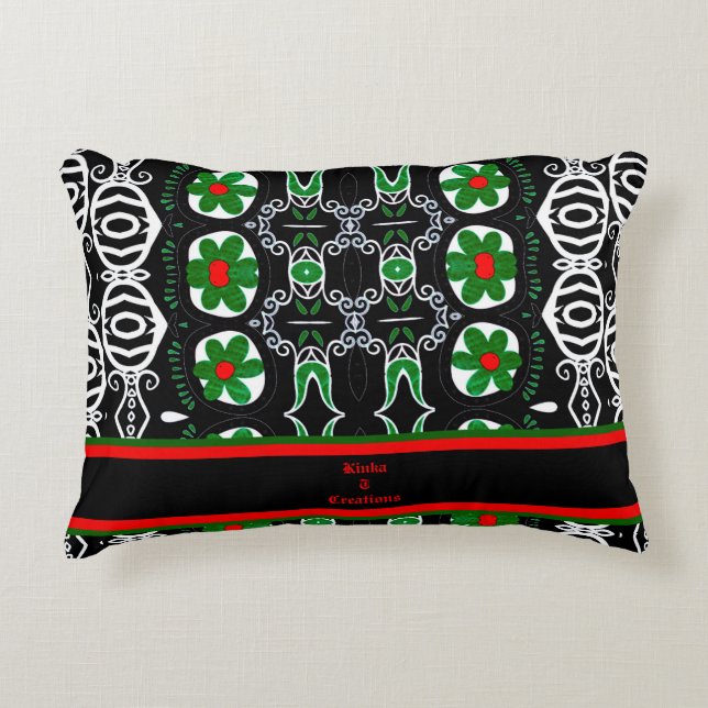 Almofada Decorativa La Flor Verde (Frente)