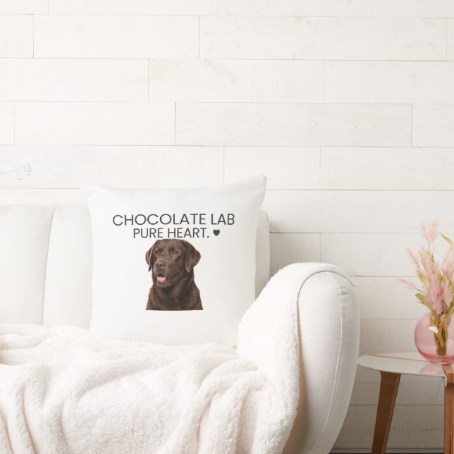Almofada Decorativa Labrador Chocolate Coração Pur (Sofá)