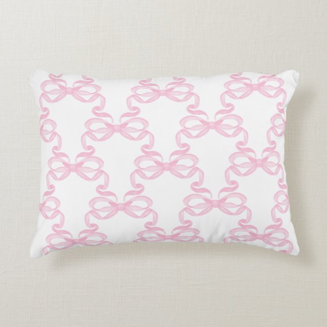 Almofada Decorativa Laço Rosa (Frente)