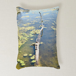 Almofada Decorativa Lago Erie Metropark Turtle Log Horizontal